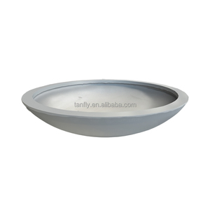 Pots de plantes vertes de jardin Pots de fleurs en fibre de verre Ciment Grands parterres de fleurs et pots de stockage d'eau Style - Product Image 2