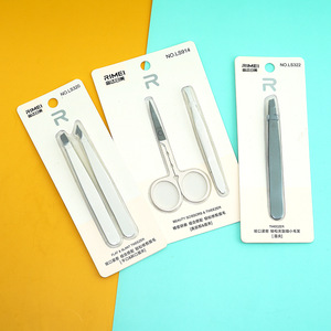 Pinzas para cejas Rimei con punta puntiaguda de acero inoxidable para depilación precisa, herramienta de maquillaje - Product Image 1