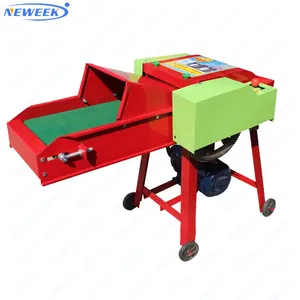 NEWEEK Hot sale electric animal feed homeuse chaff grass chopper machine alfalfa hay cutter