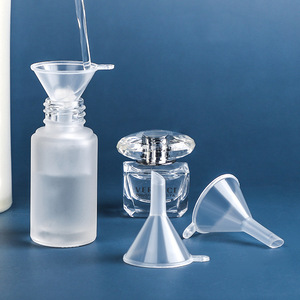 Transparent Plastic Funnel 5 Mm Exit Width For Toner Perfume Dispensing Small Diameter Laboratory Use - Product Image 1