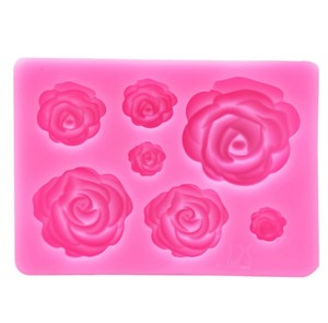 Khuôn Silicon Hình Hoa Hồng Đồ Trang Trí Bánh Cupcake Đám Cưới Dụng Cụ Trang Trí Bánh Kẹo Mềm - Product Image 4