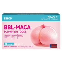 Gélules de Maca BBL aux herbes naturelles avec capsule bicolore jour et nuit, complément raffermissant pour des fesses rebondissantes, pour le bien-être quotidien des femmes
