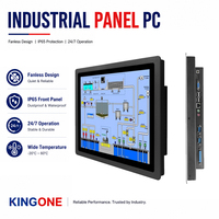 Marco abierto Aluminio Sellado y diseño sin ventilador 19 pulgadas P-Cap Pantalla táctil integrada Ip65 PC industrial a prueba de agua