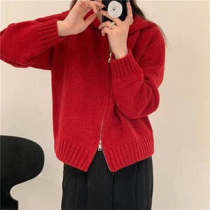 Maglione Cis <span class=keywords><strong>donna</strong></span> autunno e inverno maglione <span class=keywords><strong>con</strong></span> cappuccio di alta qualità cappotto tinta unita <span class=keywords><strong>Cardigan</strong></span> <span class=keywords><strong>Cardigan</strong></span> da <span class=keywords><strong>donna</strong></span> - Product Image 2