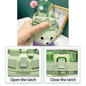 <strong>Children</strong> Student Portable Drinkware BPA Free Leakproof Bear Shape Cute Kids Water <strong>Bottles</strong> - Product Image 2