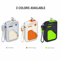 Bestseller Chargeur sans fil magnétique 3-en-1 avec câble intégré, prise AC multifonction, capacité 20 000 mAh, plastique, 22,5 W