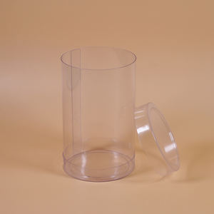 حاويات أسطوانية بلاستيكية شفافة مخصصة من بلاستيك بي اي تي صندوق أنبوب أسطواني صديق للبيئة صندوق أنبوب أسطواني بلاستيكي شفاف للتعبئة - Product Image 6