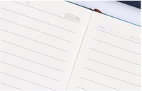 Carnet de notes professionnel en cuir souple A5 personnalisé avec impression de logo en gros
