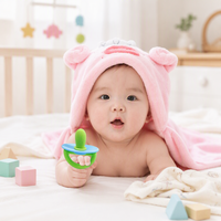 Cincin Gigitan Bayi Bentuk Kaktus Pelangi, Alat Makan Bayi Silikon, Empeng Penenang Model HS230906001 Guangdong