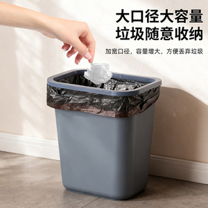 Petits poubelles carrées pour chambres d'hôtes, poubelles ignifuges, corbeilles à déchets en plastique pour salles de bain commerciales - Product Image 3