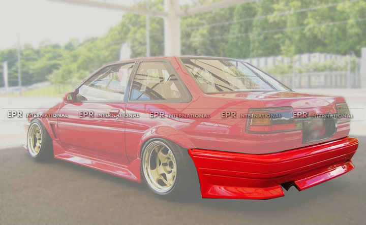 Rear Bumper for TOYOTA AE86 Trueno RUF Style Fiber Glass Material ...