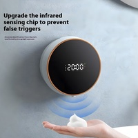 Stérilisateur de désinfectant pour les mains à induction Offre Spéciale intelligent Distributeur de savon en mousse mural Chargeur pour ménage personnel