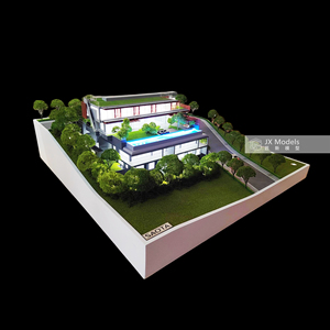 Modèle de villa de Dubaï personnalisé à l'échelle 1:50, contemporain, en plastique de haute qualité, pour affichage architectural et marketing immobilier - Conception de modèle 3D personnalisée Dubaï - Product Image 1