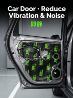 Tapis insonorisant pour voiture en caoutchouc butyle LANGJING, feuille d'amortissement des vibrations en aluminium pour l'isolation acoustique des véhicules