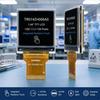 Modulo LCD Touch Screen Resistivo TMK da 1,44 Pollici, Pannello Touch a 4 Fili Integrato, SPI 18-Pin, Driver IC ST7735S, Grado Industriale