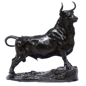 Cuộc sống lớn kích thước Bronze Bull bức tượng đánh bóng kỹ thuật ngoài trời trang trí động vật điêu khắc để bán - Product Image 5