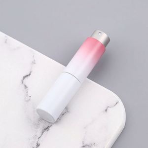 Custom Printed Logo Empty 8Ml Luxury Travel Refillable Aluminum Glass Twist Gradient Color Portable Pump Sprayer <b>Perfume</b> - Product Image 4
