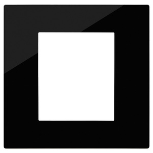 Reflex Black <b>Plate</b> 9.7x15.5 Cm Wall <b>Switch</b> Cover - Product Image 1