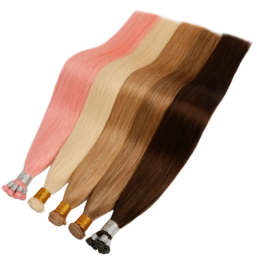 Salon Hot Sale Invisible Seamless Genius Weft 12a Double Drawn Virgin Remy Human Hair Genius Weft hair Extensions