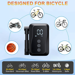 <span class=keywords><strong>Pompe</strong></span> à air électrique sans fil portable rechargeable pour vélo, taille <span class=keywords><strong>de</strong></span> <span class=keywords><strong>poche</strong></span>, 150 PSI, mini <span class=keywords><strong>pompe</strong></span> à air pour vélo <span class=keywords><strong>de</strong></span> route - Product Image 6