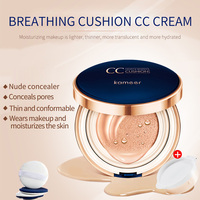 Krim CC pencerah wajah, kosmetik tahan Air Pengontrol Minyak bantalan udara Foundation pemutih bedak padat untuk rias wajah krim BB