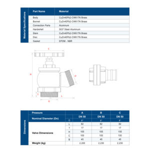Soupape d'incendie avec Union DN50 - Product Image 3