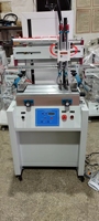 Nouvelle machine d'impression sérigraphique pneumatique automatique haute vitesse, compacte, monochrome, à plat, 300x480mm, pour T-shirts et ballons en latex