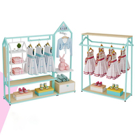 Étagères métalliques pour magasin de vêtements pour enfants, présentoir autoportant léger pour sous-vêtements et chaussettes