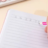 Cahier d'école A5 mignon avec couverture en PVC coeur rouge papier sans bois pour <span class=keywords><strong>Facebook</strong></span> Twitter partage d'e-mails - Product Image 3