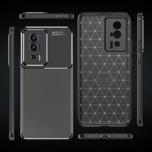 Funda protectora para teléfono móvil <span class=keywords><strong>Xiaomi</strong></span>, funda de fibra de carbono con textura de TPU a prueba de golpes - Product Image 2