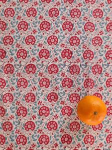 Nappe en coton imprimé bloc indien Design Floral lavable en Machine fête de mariage couverture de Table décorative pour la maison - Product Image 2