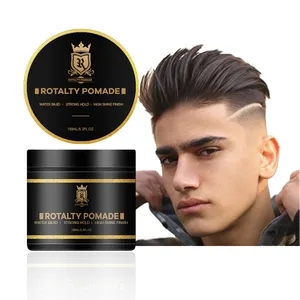 Pommade pour cheveux barbier, classique, brillant, à base d'eau, pour hommes, étiquette privée, vente en gros, 150ml