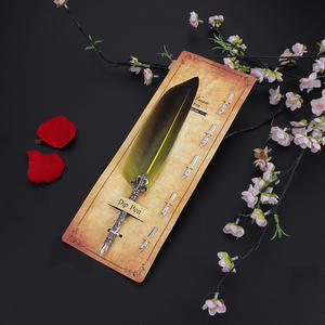 Ensemble de plumes à calligraphie mécanique rétro, plume à tremper scintillante, boîte à outils de calligraphie en métal antique - Product Image 4