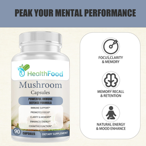 Cápsulas de Hongo Reishi Directas de Fábrica con Extracto de Hongo Reishi, Energía Natural, Mejora del Estado de Ánimo, Refuerzo del Sistema Inmunitario, Promueve la Concentración - Product Image 3