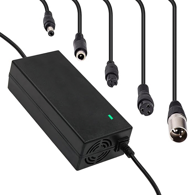 Quality Mobility Lithium Battery Charger with 3 Pin Plug 5.5*2.5 XLR Connector Electric Power Adapters X16 (12mm)