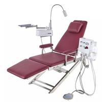 Unité de chaise dentaire pliante Portable chaise de dentiste pliable réglable pour clinique mobile visite à domicile petit espace prix abordable