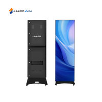 Display LED per Pubblicità Esterna 640x1920mm P2.5mm a Colori Completi ad Alta Luminosità IP65 Impermeabile Schermo Autoportante 5 Anni di Garanzia