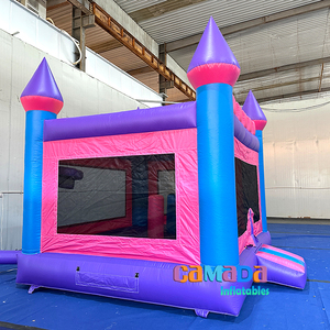 <span class=keywords><strong>Location</strong></span> commerciale de moonwalk de videur de saut gonflable de <span class=keywords><strong>maison</strong></span> de rebond de filles de princesse bleue et rose - Product Image 3