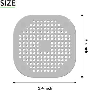 Filtro de fregadero de silicona plegable, coladores de drenaje, Protector de pelo, tapón para cocina, baño, colador de fregadero con ventosa - Product Image 2