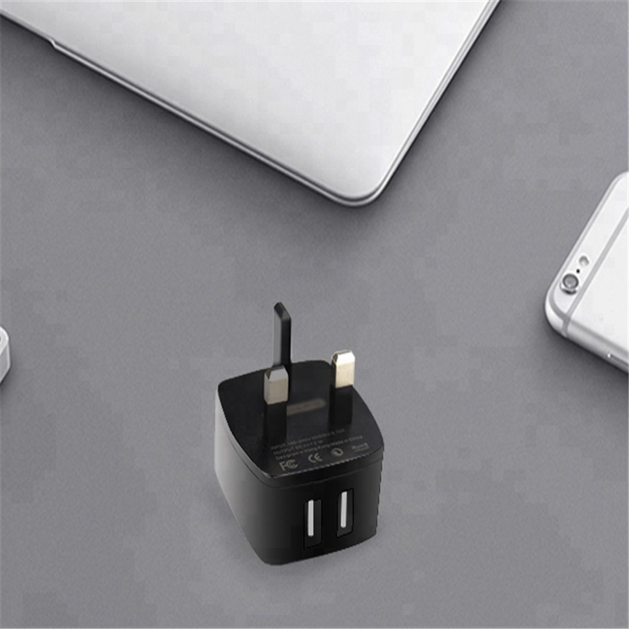 JELLICO Мини Универсальный двойной USB порты и разъёмы 5 V 2.1a зарядное устройство ЕС Великобритания США Plug Путешествия стены переходник для зарядного устройства Смарт