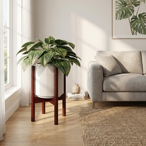 Soporte Ajustable para Macetas de Madera Sólida, para Macetas de 8-12 Pulgadas, Moderno y Minimalista, Exhibidor para Sala de Estar - Product Image 3