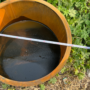 Vòng corten thép nhà máy chậu lớn kim loại mộc mạc vườn trồng - Product Image 2