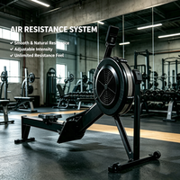 Máquina de Remo Comercial HYROX de Alta Resistencia, Equipo de Fitness Cardiovascular para Todo el Cuerpo, Entrenamiento de Fuerza para Gimnasio y Estudio