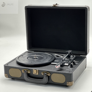 Винтажный переносной Виниловый проигрыватель для чемодана, 3-скоростной ретро-проигрыватель - Product Image 3