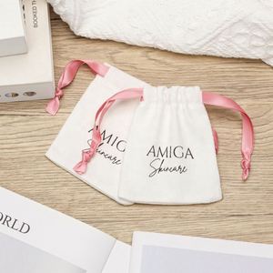 Custom Printed Recycled Organic Cotton Dust Drawstring Bag Shoes Dress-Versatile Cotton Essential Oils Shampoo <b>Toothpaste</b> Gifts - Product Image 5