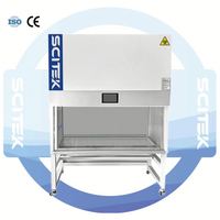 Cabina de seguridad biológica SCITEK Clase I con controlador de microprocesador, pantalla LCD, filtro HEPA, superficie de trabajo de 750 mm de altura para laboratorio