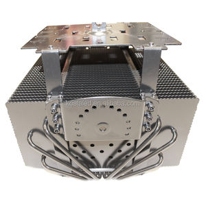 Aletas de radiador de tubo de calor de refrigeración de alta potencia, disipador térmico led SMD COB de 500 vatios, color negro - Product Image 3