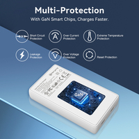 GaN Technic Adaptateur secteur Chargeur de téléphone 65w avec port Type c Chargeur mural Usb c 65w pour HP Anker Samsung