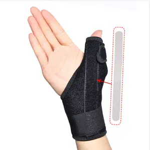 Иммобилайзер для большого пальца и ремешок на запястье для левой или правой дышащей регулируемой полосы для снятия боли для рук