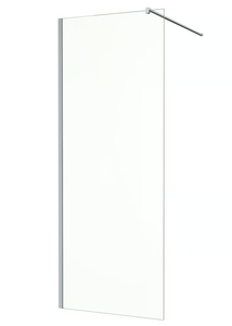 Mampara de Ducha Cuadrada <span class=keywords><strong>con</strong></span> Perfiles Ajustables para Paredes Irregulares, Diseño sin Marco de Vidrio Templado <span class=keywords><strong>con</strong></span> Certificación ANSI CE para Uso en Apartamentos - Product Image 3